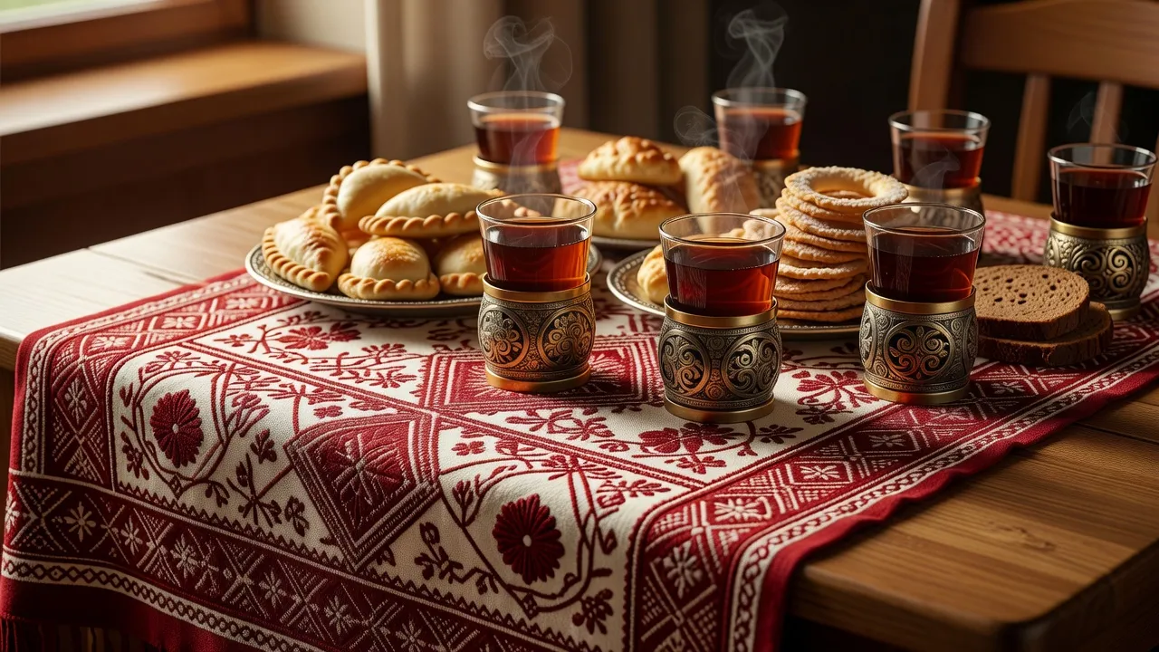Table russe, samovar et hospitalité