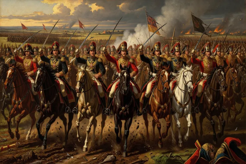 Scène historique de l’ère tsariste, guerre napoléonienne 1812