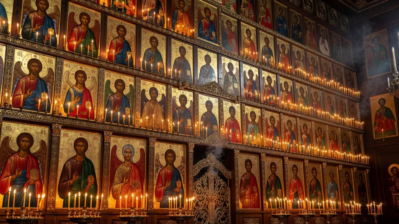 Détail d’iconostase orthodoxe